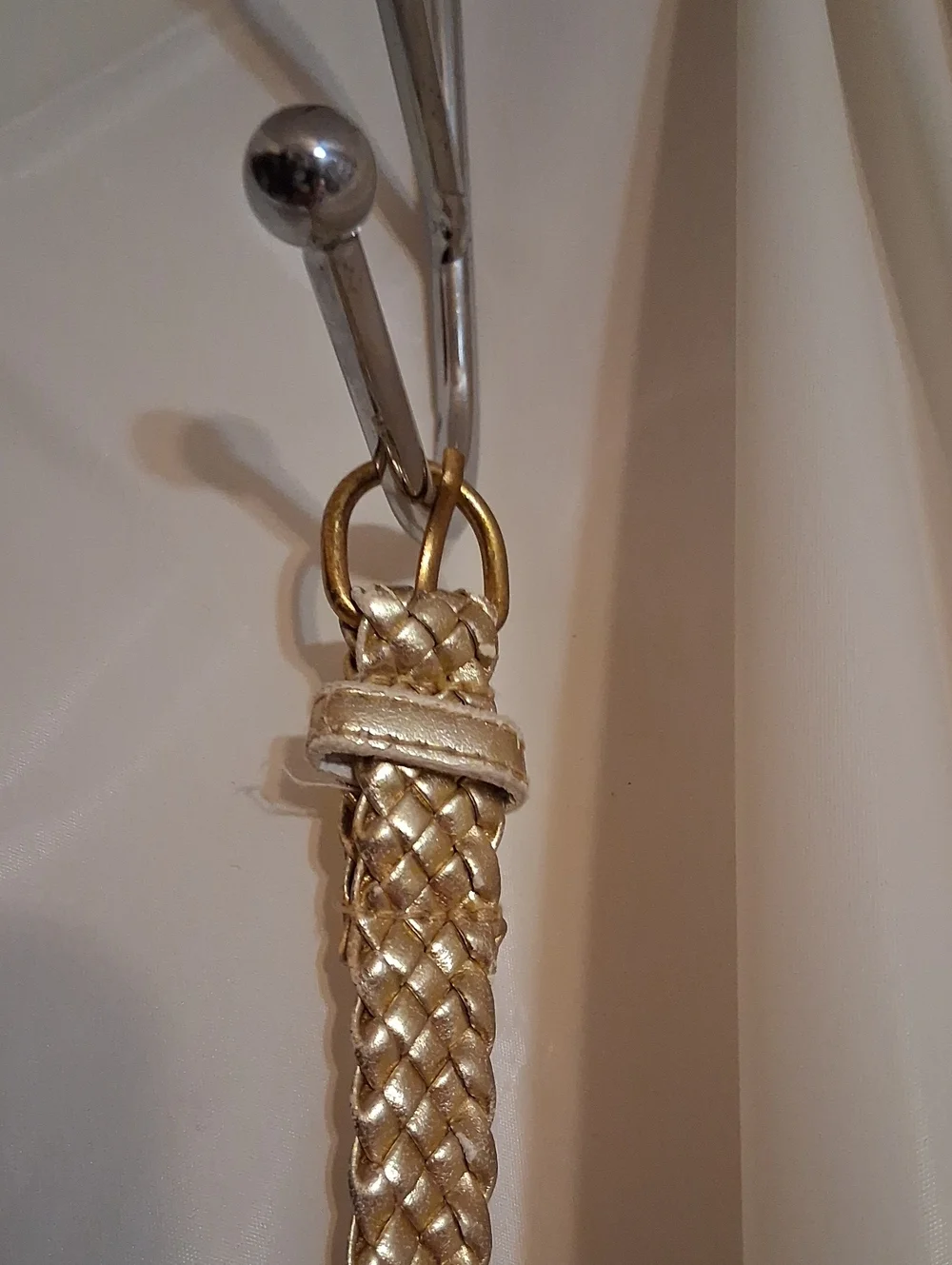 Gold Chain Belt - Long Braided Link